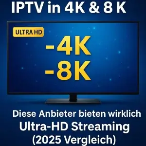 IPTV 4K 8K Ultra HD Streaming Vergleich 2025 – Anbieter im Überblick