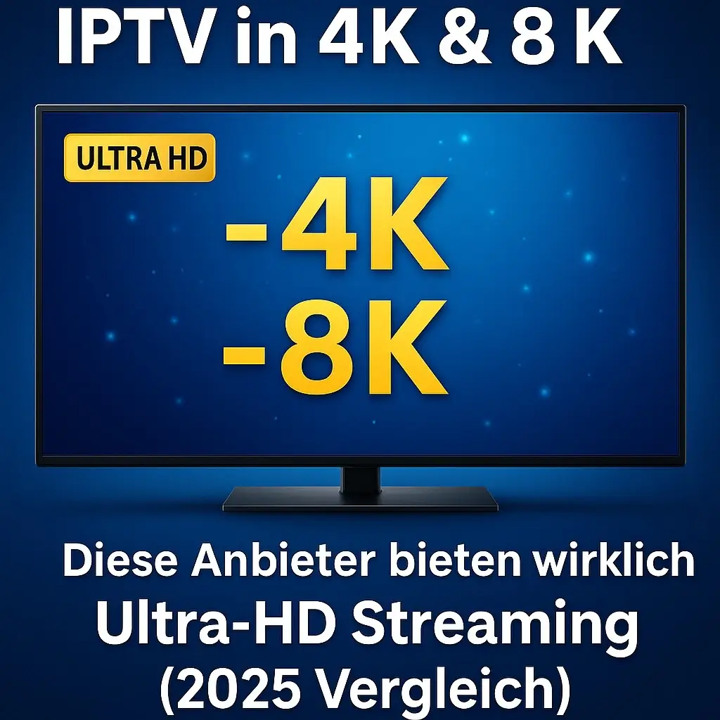 IPTV 4K 8K Ultra HD Streaming Vergleich 2025 – Anbieter im Überblick